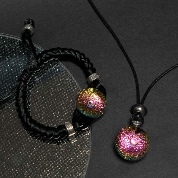 Conjunto Collar Manilla Rainbow