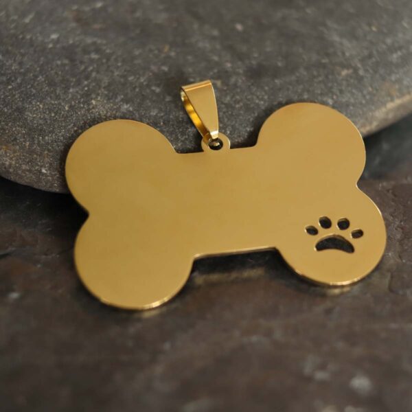 PLACA HUESO DORADA - Imagen 4