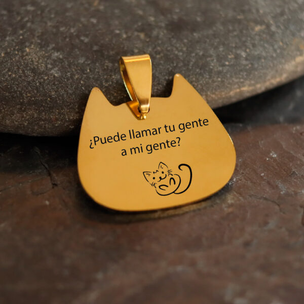PLACA GATO DORADA - Imagen 3