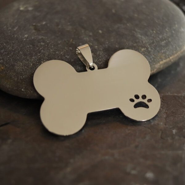 PLACA HUESO PLATEADO - Imagen 4