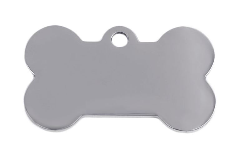 PLACA HUESO PLATEADO LISA - Imagen 5