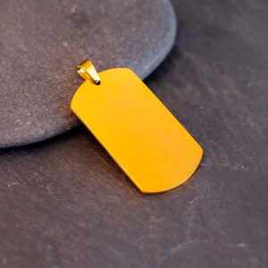 PLACA MEDALLA DORADA